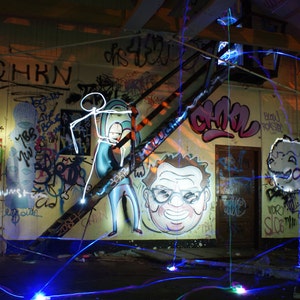 Curiosity - Light Graffiti Canvas Print - Ltd Edition of 25 -  Long Exposure, Light, Art, Photography. Beautiful, Vibrant, Lighting, Colour