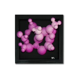 Unknown Compounds - Pink - 3D, Original Graffiti Art, Artwork. Urban Pop Art! Graffiti. Spraypaint. Sculpture. Molecular. Alien, Molecule.