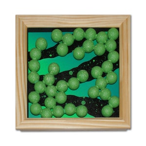 Molecular Madness - Green - 3D, Original Graffiti Art, Artwork. Urban Art! Graffiti. Spraypaint. Sculpture. Molecular. Alien, Molecule. DNA