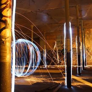Overload - Light Graffiti Canvas Print - Ltd Edition of 25 -  Long Exposure, Light, Art, Photography. Beautiful, Vibrant, Lighting, Colour