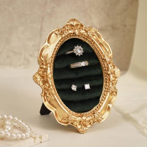 Elegant ringhouderframe, sieradendisplaydecor voor ringen en oorbellen, vintage sieradenopberger, cadeau bruidsmeisje