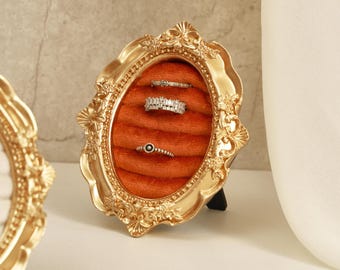 Elegante soporte para anillos, decoración para exhibir joyas, organizador de anillos minimalista, regalo de boda, recuerdo de dama de honor.