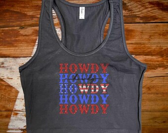 HOWDY Crop Tank (Black)