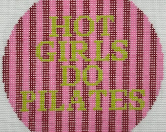 Pilates Needlepoint Canvas Ornament