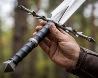 Espada de los Nazgûl, Anillo de Poder de fantasía hecho a mano del Rey Brujo de Angmar, accesorio de cosplay de la película