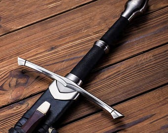 Aragorn Ranger sword of Strider, Ring of Power Movie Inspire Replica : Medieval Cosplay Prop, Christmas Gift for Him, Dad