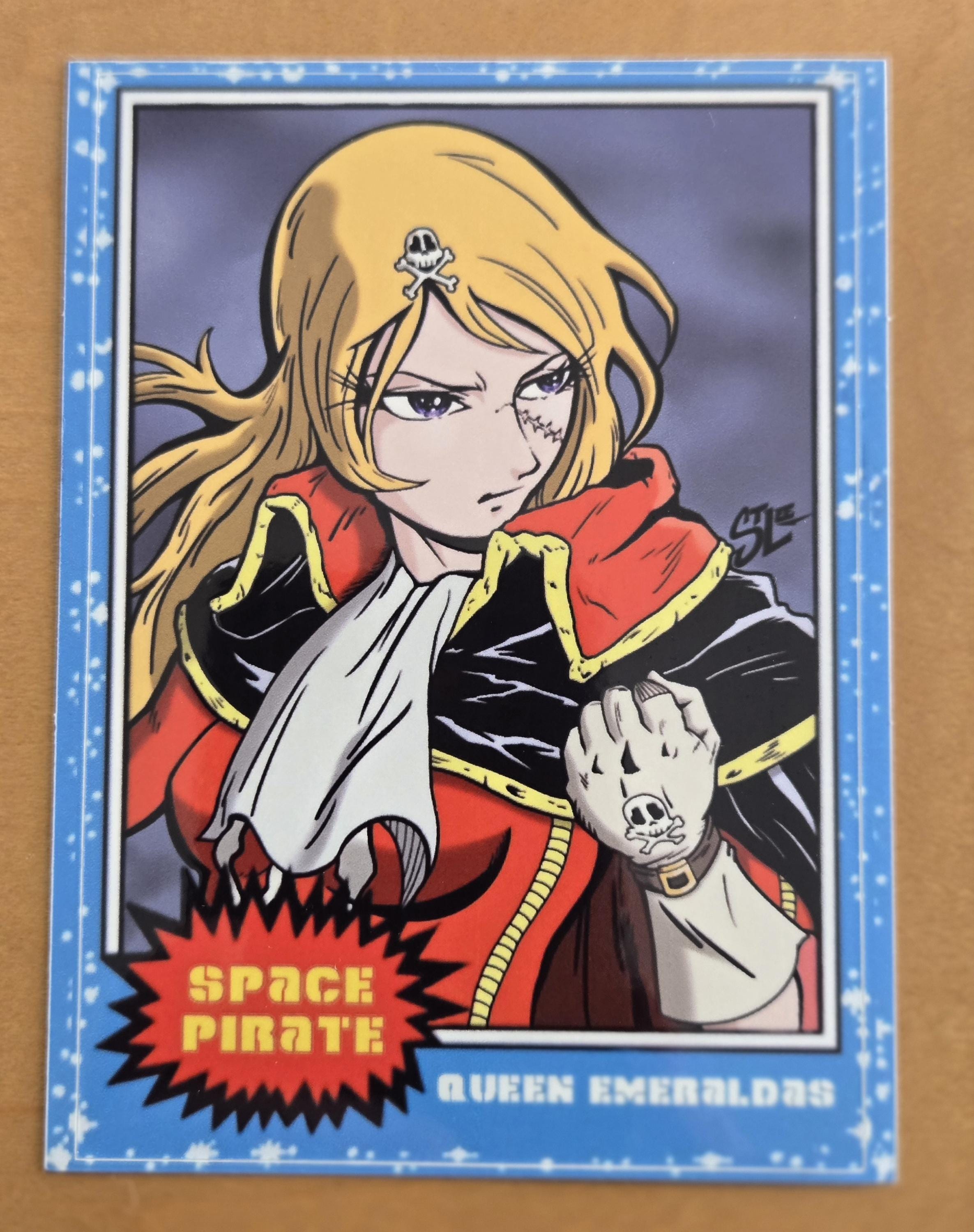 Space Pirate Queen Emeraldas Galaxy Express 999 3x4 Inch Vinyl