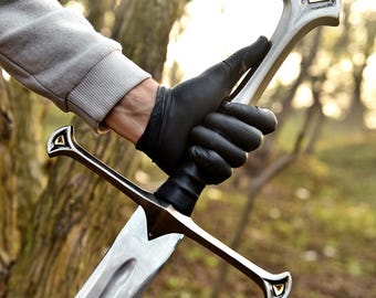 Hand-Forged Reforged King’s Broken Sword Replica, Medieval Fantasy Sword for Display, Heroic Sword Gift for Collectors, Ideal Cosplay & Fans