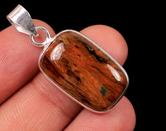 Pietersite Pendant 925 Sterling Silver Pendant Pietersite Gemstone Pendant Bezel Pendant Pietersite Jewelry Handmade Pendant Loop Pendant