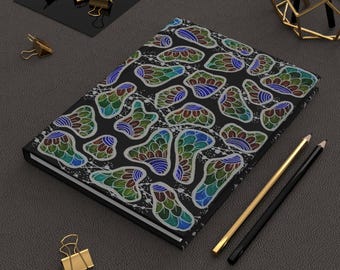 Hand-Drawn Floral Hardcover Journal: Elegant Writing Notebook