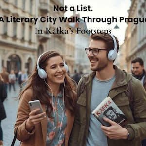 Kafka's literaire wandeltocht door Praag, zelfgeleide stadsplattegrond (digitale download)
