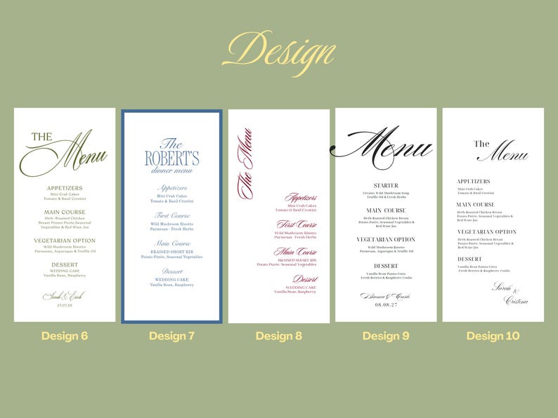 Custom Lace Menu Card, Romantic Wedding Dinner Menu, Vintage Table ...