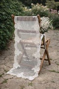Reserved Seat Memorial Banner \u2013 Sheer Lace In Loving Memory Ceremony Decor product logo