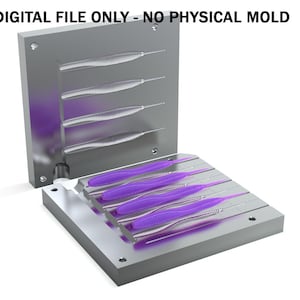 Archivos digitales: Molde para señuelo de pesca blando - Sanguijuela 100 mm (.STEP + .STL)