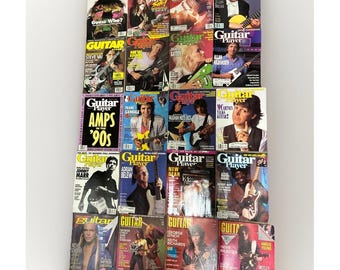 35 VTG Guitar Music Magazines Guitar Player Musician 1980s 1990s Lot
