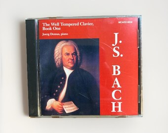 Bach Well Tempered Clavier Book Joerg Demus MCA Classics Piano CD Like New