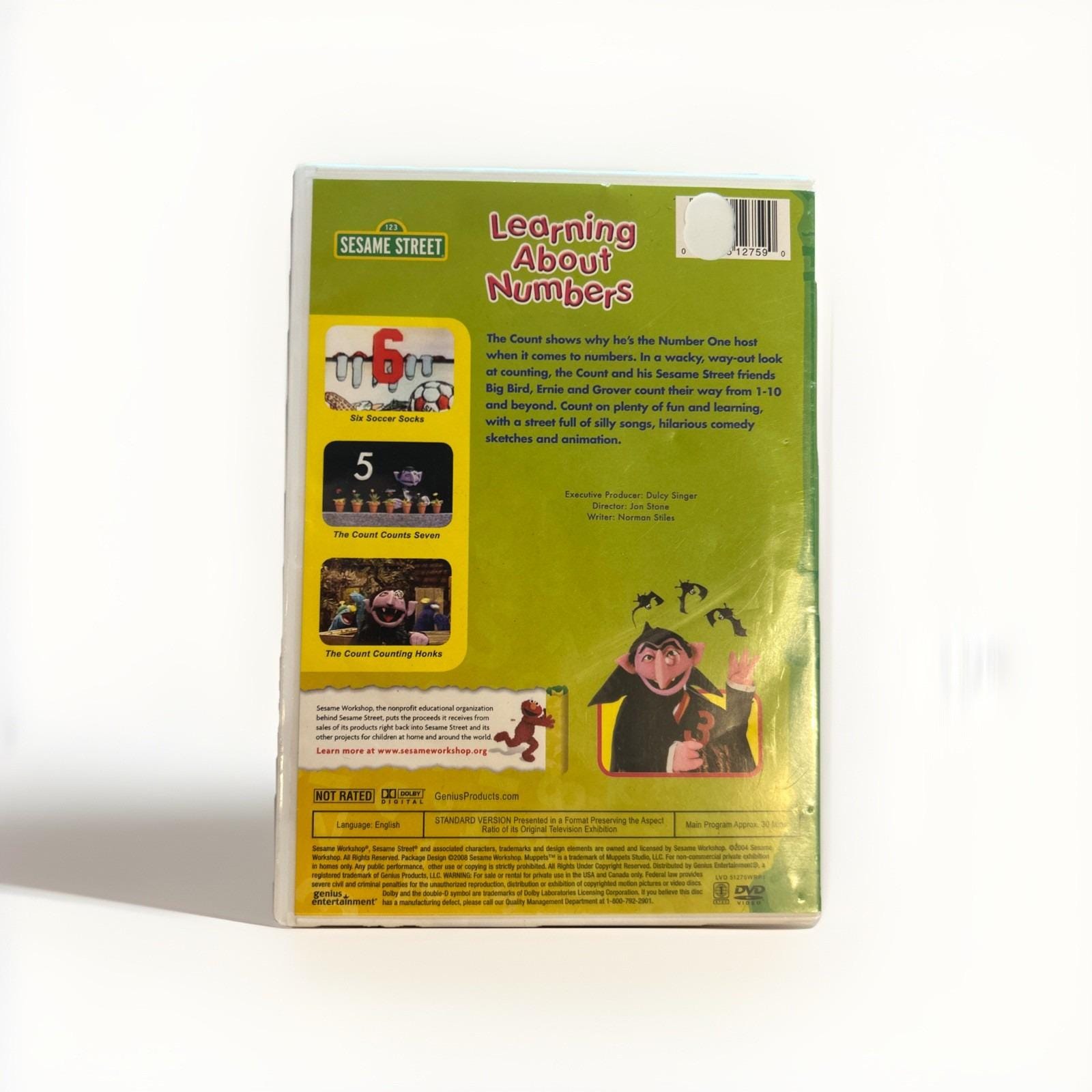 Sesame Street Learning About Numbers DVD 2008 VG+ - Etsy