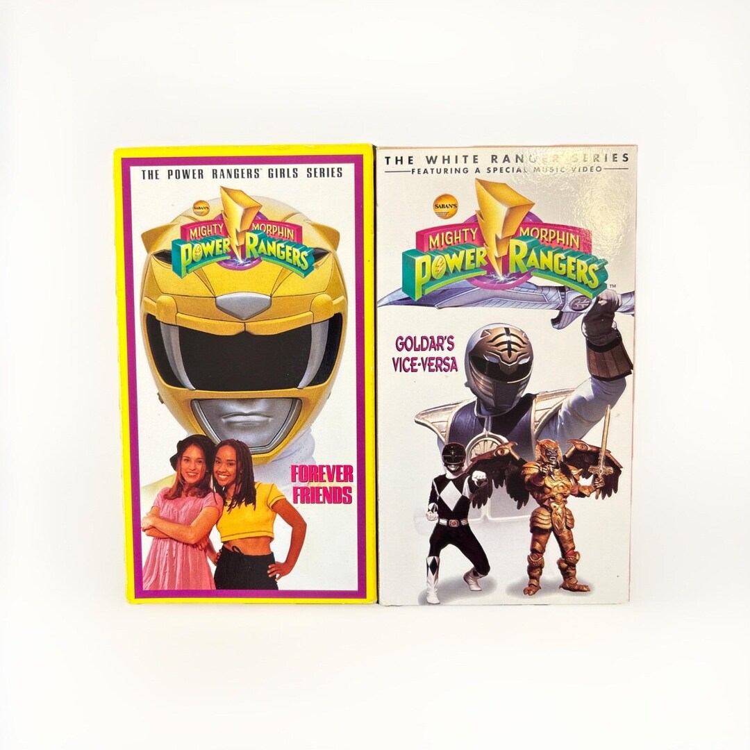 Power Rangers VHS Lot Forever Friends & Goldar's Vice-versa Mighty ...