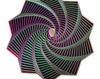 3D Printed Sensory Fidget Star Spinner – Hypnotic Desk Toy