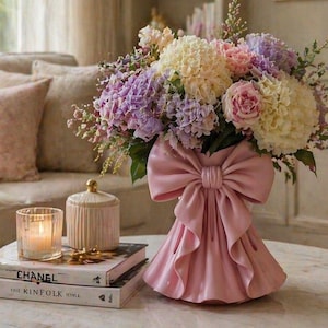 Blue Ribbon Vase - Etsy