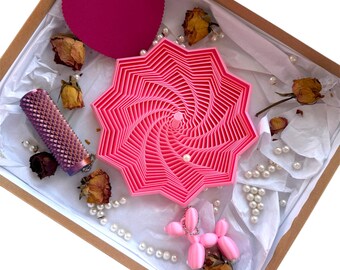 Fidget Star Spinner with Handle, Sensory Calming Desk Toy, 3D Printed Spinner