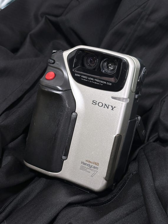 RARE* Sony CCD-SC7 Camcorder With Monitor Hood & Powerplay Black