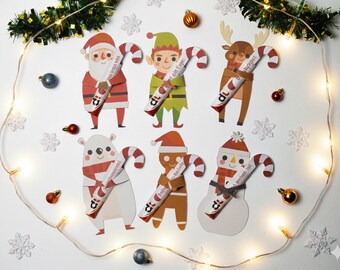 Duplo Banderole Weihnachten – DIY Vorlage für süßes Mitbringsel, Adventsgeschenk DIY Kleinigkeit, Duplo Geschenk, duplo geschenkidee