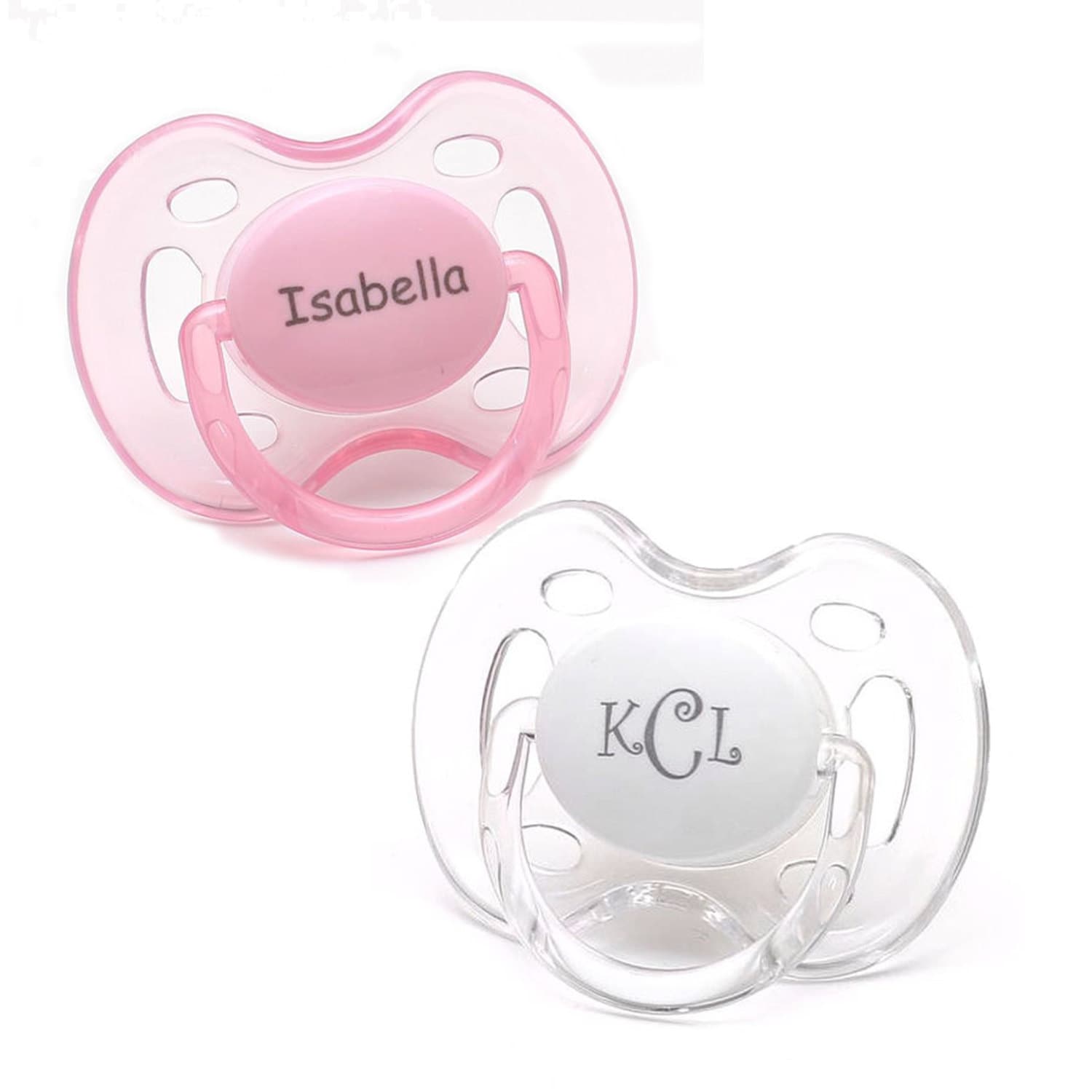 personalized pacifier Baby Girl personalized pacifiers Pinkl Etsy