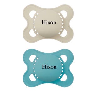 2 MAM Matte Personalized Pacifiers: Engraved, BPA-Free