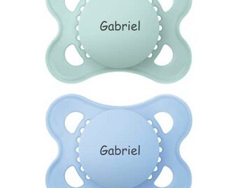 Personalized Pacifiers MAM MATTE Personalized Pacifiers Engraved Pacifiers Baby Boy Personalized Pacifiers Blue Personalized Pacifiers 0-6