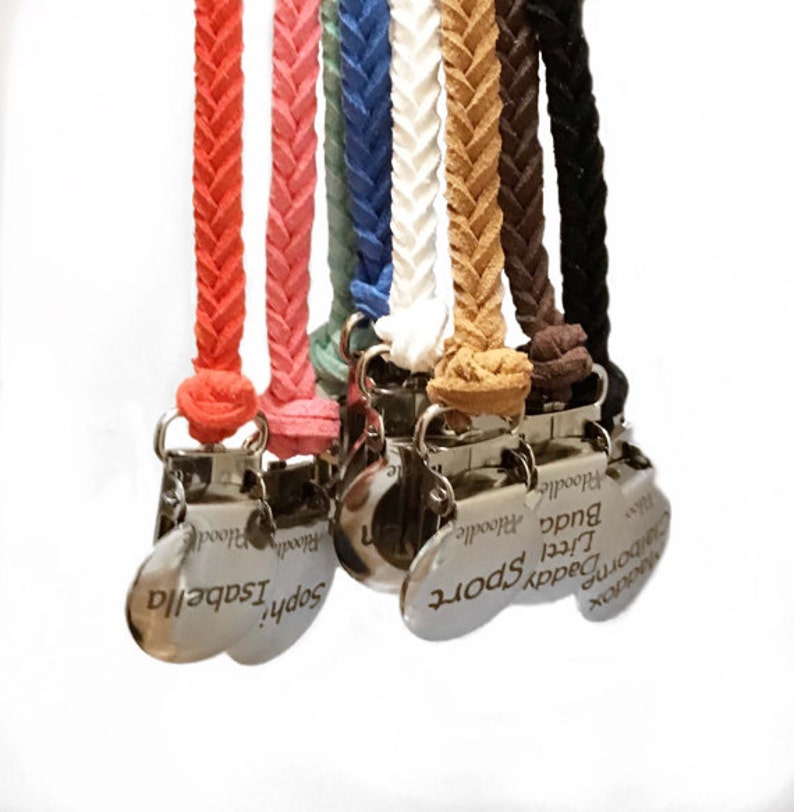 Pacifier Clip Personalized Pacifier Clip Engraved Pacifier - Etsy