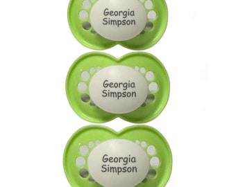 Personalized Pacifier MAM Personalized Pacifier Daycare Pacifiers Baby Girl or Baby Boy Gift Pacifiers with baby’s name