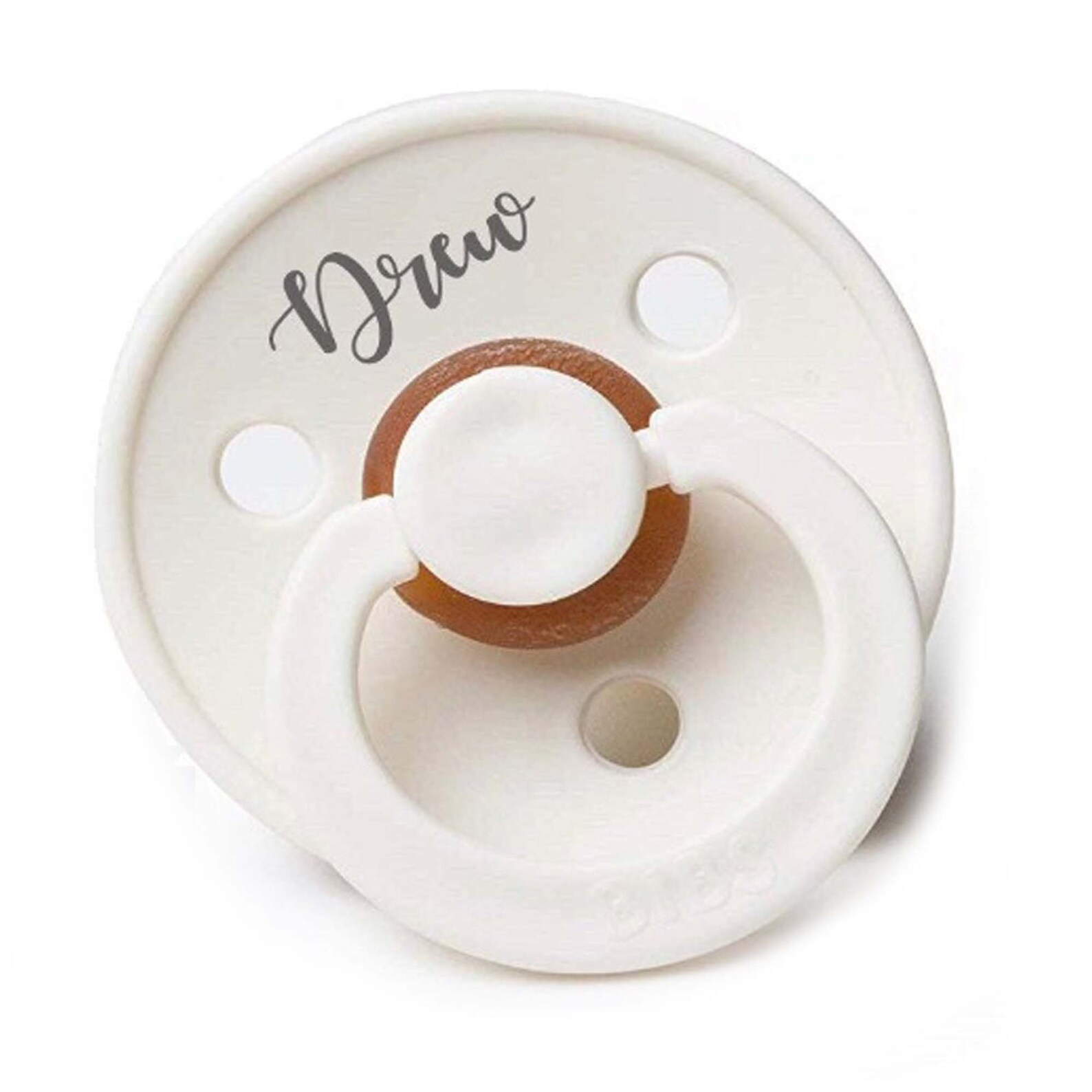 Personalized Pacifier Bibs Ivory Pacifier Baby Girl Etsy