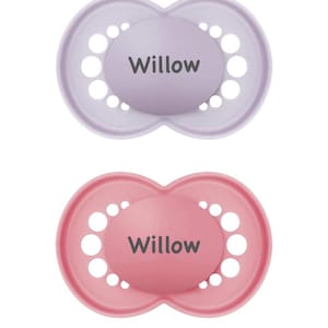 Personalized MAM Matte Pacifier: Engraved Baby Girl Gift 16+