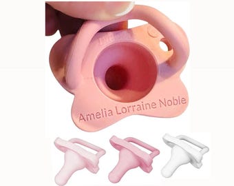 Personalized Pacifiers: 3 Pack Engraved Pacifier, Silicone, Dr Brown 0-6