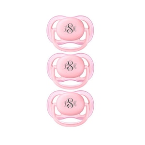 Personalized Avent Pacifiers: Engraved Monogram, Coral Pink, 0-6m (Set of 3)