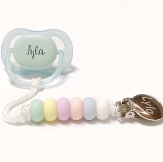 Pacifier Clip Personalized Pacifier Baby Girl Pacifier Clip Etsy
