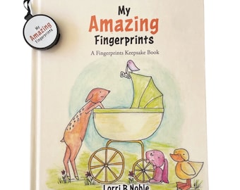 Childrens Fingerprints Baby Keepsake Book, My Amazing Fingerprints With Ink Pad, God made you with special Fingerprints, Jesus Loves Me