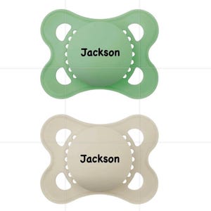 Personalized MAM Matte Pacifiers: Engraved Baby Pacifier, BPA-Free (Set of 2)