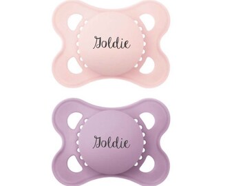 Personalized Pacifiers Baby Girl MAM Matte Personalized Pacifiers Monogram Personalized Pacifiers Baby Girl Gift MAM MATTE Pacifier 0-6