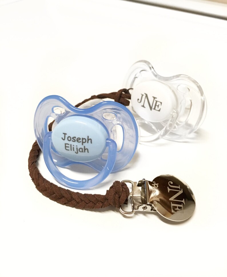 personalized pacifiers and bottles