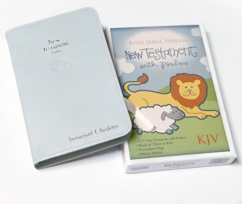 Personalized Baby Bible, Engraved Baby Bible, Personalized Baby Boy Bible, Personalized Baby Bible, Baby Gift, New Testament Baby Bible image 4