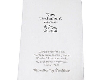 Personalized Baby Bible, Engraved Baby Bible, Personalized Baby Boy Bible, Personalized Baby Bible, Baby Gift, New Testament Baby Bible