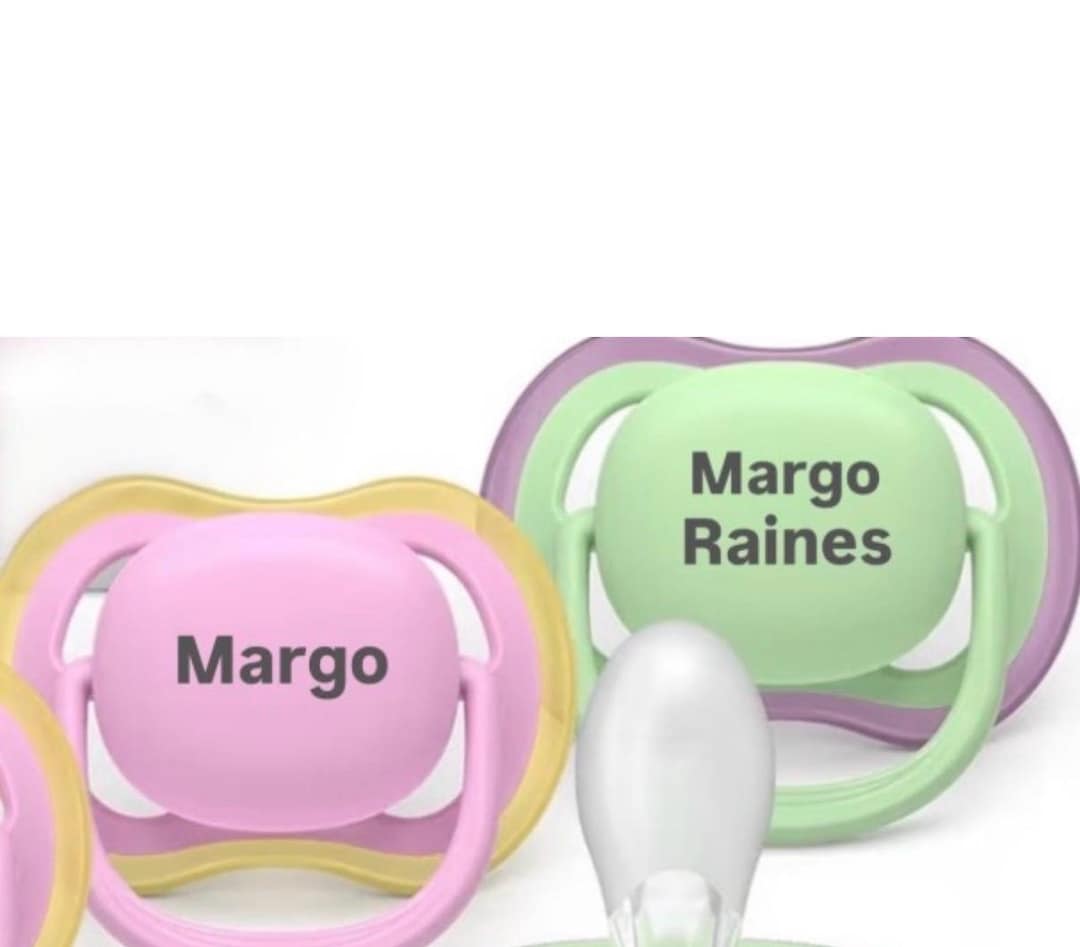 Personalized AVENT Pacifier, 2 Pack, Custom Engraved Baby Gift - Etsy