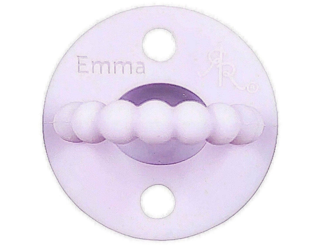 Ryan and Rose Personalized Pacifier Cutie Pat Pacifier Pink Silicone ...