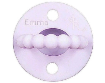 Ryan and Rose Personalized Pacifier Cutie Pat Pacifier Pink Silicone Personalized Pacifier Baby Girl Cutie Pacifier Ryan & Rose Pacifier