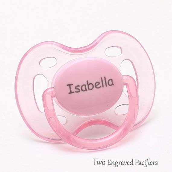 Baby Girl Pacifiers Personalized Pacifier Monogram Etsy