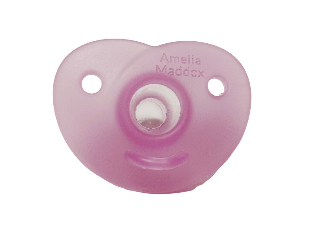 Personalized Pacifier AVENT Soothie Hospital Pacifier Baby Etsy