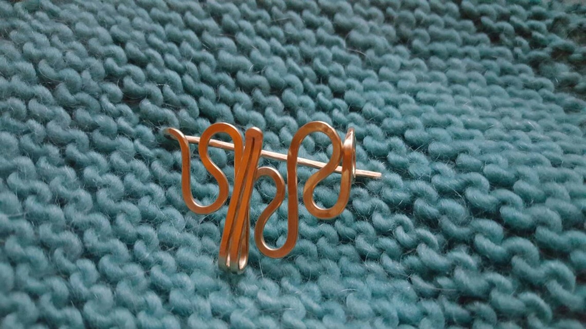 Made in the Moment Portuguese Knitting Pin in Bronze Etsy