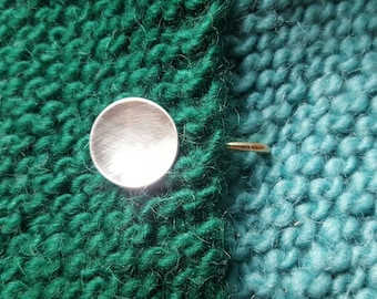 Smaller But No Less Effective, Bronze and Sterling Latch for Shawls, Cardigans and Cowls